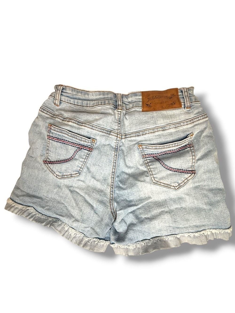 Jess & Tony Light Wash Embroidered Denim Shorts Size 28 - Picture 5 of 6